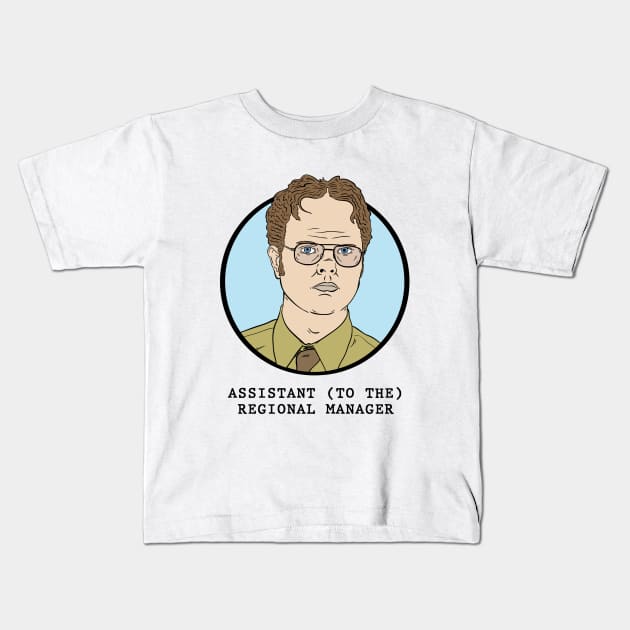 Assistant To The Regional Manager Kids T-Shirt by The_Black_Dog